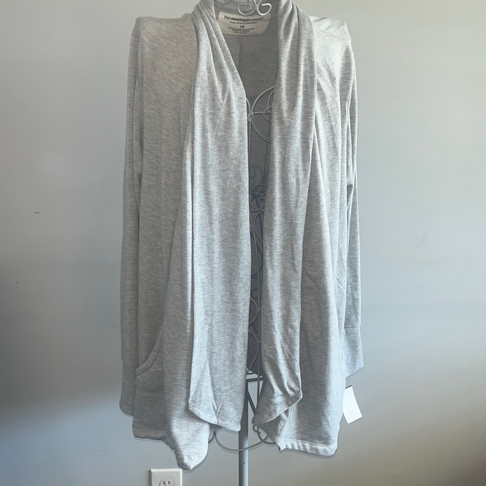The sweatshirt project silky soft jacket overall shirt size 1X